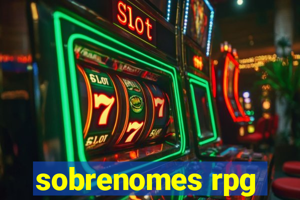 sobrenomes rpg